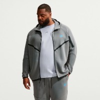 Hanorac pentru bărbați Nike Tech Fleece Smoke Grey/Football Blue, s.M
