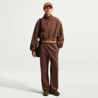 Hanorac damă Nike Studio Fleece Medium Weight Cacao Wow/Sail, s.XL imaginea #3 — magazin online Desire.md