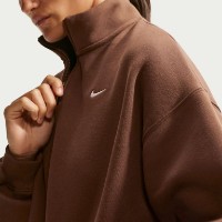 Hanorac damă Nike Studio Fleece Medium Weight Cacao Wow/Sail, s.S imaginea #6 — magazin online Desire.md