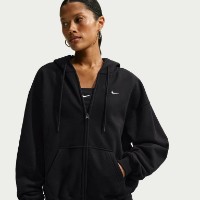 Hanorac damă Nike Studio Fleece Medium Weight Total Black/Sail, s.XL