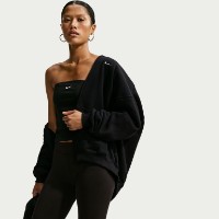 Hanorac damă Nike Studio Fleece Medium Weight Total Black/Sail, s.XL imaginea #4 — magazin online Desire.md