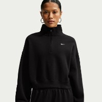 Hanorac damă Nike Studio Fleece Medium Weight Total Black/Sail, s.XS imaginea #5 — magazin online Desire.md