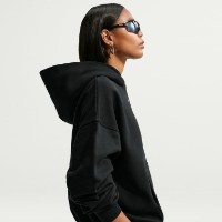 Hanorac damă Nike Studio Fleece Medium Weight Total Black/Sail, s.L imaginea #2 — magazin online Desire.md