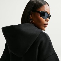 Hanorac damă Nike Studio Fleece Medium Weight Total Black/Sail, s.L imaginea #3 — magazin online Desire.md