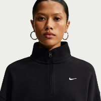 Hanorac damă Nike Studio Fleece Medium Weight Total Black/Sail, s.S imaginea #6 — magazin online Desire.md