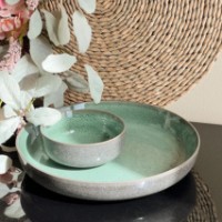 Set farfurii adânci Casa Masa Pearl Green 23cm 6pcs (AL701) imaginea #2 — magazin online Desire.md