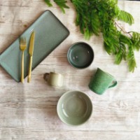Набор сервировочных блюд Casa Masa Pearl Green 32cm 6pcs (N114) фото №3 — интернет-магазин Desire.md