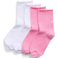 Сiorapi pentru dame Puma Rib Mesh Short 2P White/Pink, s.39-42
