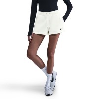 Pantaloni scurți dame Nike Sportswear Phoenix Fleece Sail/Black, s.M