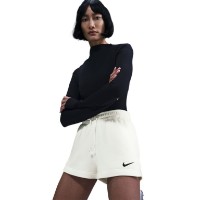 Pantaloni scurți dame Nike Sportswear Phoenix Fleece Sail/Black, s.M imaginea #4 — magazin online Desire.md