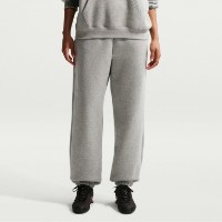 Pantaloni spotivi de dame Nike Studio Fleece Medium Weight Dark Grey Heather/Sail, s.L