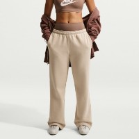 Pantaloni spotivi de dame Nike Studio Fleece Medium Weight Cream II/Sail, s.XL
