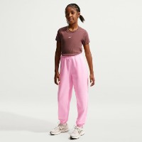Pantaloni spotivi pentru copii Nike G Sportswear Studio Fleece Pink Rise/White, s.S imaginea #2 — magazin online Desire.md