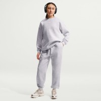 Pantaloni spotivi pentru copii Nike G Sportswear Studio Fleece Birch Heather/White, s.L imaginea #2 — magazin online Desire.md