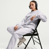 Pantaloni spotivi pentru copii Nike G Sportswear Studio Fleece Birch Heather/White, s.XL imaginea #4 — magazin online Desire.md