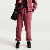Pantaloni spotivi pentru copii Nike G Sportswear Studio Fleece Pink Smoke/White, s.XS