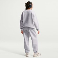 Pantaloni spotivi pentru copii Nike G Sportswear Studio Fleece Birch Heather/White, s.S imaginea #3 — magazin online Desire.md