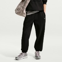 Pantaloni spotivi pentru copii Nike G Sportswear Studio Fleece Black/White, s.XS