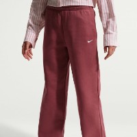 Pantaloni spotivi pentru copii Nike G Sportswear Studio Fleece Pink Smoke/White, s.M imaginea #4 — magazin online Desire.md