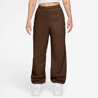 Pantaloni spotivi de dame Nike Studio Fleece Medium Weight Cacao Wow/Sail, s.S