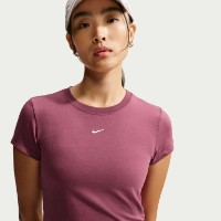 Tricou de dame Nike Sportswear Chill KnitPink Smoke/Sail, s.XS imaginea #2 — magazin online Desire.md
