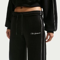 Pantaloni spotivi de dame Nike Studio Fleece Medium Weight Total Black/Sail, s.S imaginea #5 — magazin online Desire.md