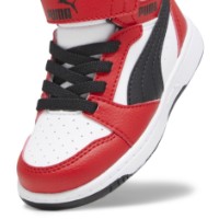 Bocanci pentru copii Puma Rebound V6 Mid Ac+ Inf Puma White/Black/For All Time Red, s.21 imaginea #5 — magazin online Desire.md