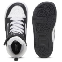 Bocanci pentru copii Puma Rebound V6 Mid Ac+ Inf Puma White/Black/Shadow Gray, s.25 imaginea #4 — magazin online Desire.md