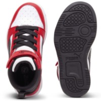 Bocanci pentru copii Puma Rebound V6 Mid Ac+ Ps Puma White/Black/For All Time Red, s.35 imaginea #4 — magazin online Desire.md