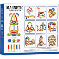 Set de construcție New World Magnetic Tubes Blocks 64pcs (F-64) imaginea #3 — magazin online Desire.md