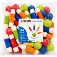 Set de construcție New World Magnetic Tubes Blocks 64pcs (F-64) imaginea #2 — magazin online Desire.md