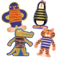 Pictură cu fir Djeco Animal Sweaters (DJ00071)