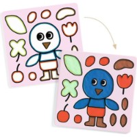 Set pentru creatie Djeco Air-Dry Clay Coloring – Naughty Garden Friends imaginea #3 — magazin online Desire.md
