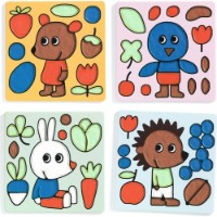 Set pentru creatie Djeco Air-Dry Clay Coloring – Naughty Garden Friends imaginea #4 — magazin online Desire.md