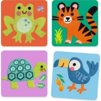 Набор для творчества Djeco Felt Boards Soft Animals FSC MIX (DJ00047) фото №2 — интернет-магазин Desire.md