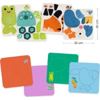 Набор для творчества Djeco Felt Boards Soft Animals FSC MIX (DJ00047) фото №4 — интернет-магазин Desire.md