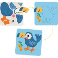 Набор для творчества Djeco Felt Boards Soft Animals FSC MIX (DJ00047) фото №5 — интернет-магазин Desire.md