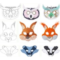 Набор для творчества Folia Kinder Masken 6pcs (23259) фото №7 — интернет-магазин Desire.md