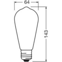Bec Osram 3.4W E27 2700K 220-240V White imaginea #2 — magazin online Desire.md