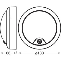 Plafonieră Osram LED Motus 15 Вт LED 3CCT 220 - 240 В IP54 Black Round imaginea #4 — magazin online Desire.md