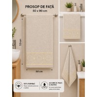 Полотенце Bumbacel Infinity 50×90 cm Beige (8008_50x90_11-0601) фото №2 — интернет-магазин Desire.md
