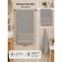 Prosop Bumbacel Infinity 50×90 cm Grey (8008_50x90_24-25) imaginea #2 — magazin online Desire.md
