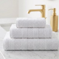 Полотенце Bumbacel Velur Stripes Ivory 70x135cm (5043_70x135_11-0601) фото №2 — интернет-магазин Desire.md