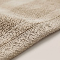 Prosop Bumbacel Velur Stripes Latte 50×85cm (5043_50x85_24-041)