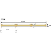 Светодиодная лента VL VL-COB296-C8W-10MM-220V-3000K фото №2 — интернет-магазин Desire.md