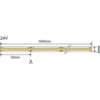 Светодиодная лента VL VL-COB320-10W-8mm-24V-IP20-4000K-OL фото №3 — интернет-магазин Desire.md