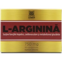Аминокислоты Leben L-Arginina 750mg 30cap фото №2 — интернет-магазин Desire.md