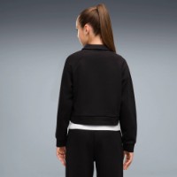 Hanorac pentru copii Puma Class Relaxed Cropped Fleece Puma Black, s.128 imaginea #4 — magazin online Desire.md