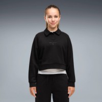 Hanorac pentru copii Puma Class Relaxed Cropped Fleece Puma Black, s.140 imaginea #3 — magazin online Desire.md
