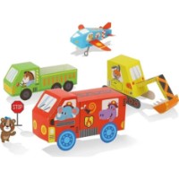 Set pentru creatie Tooky Toy 3D Origami Transport 10pcs (LT030) imaginea #5 — magazin online Desire.md